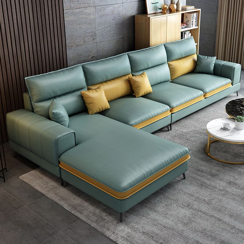 Soggiorno in fico contemporaneo di divano del braccio ad incasso