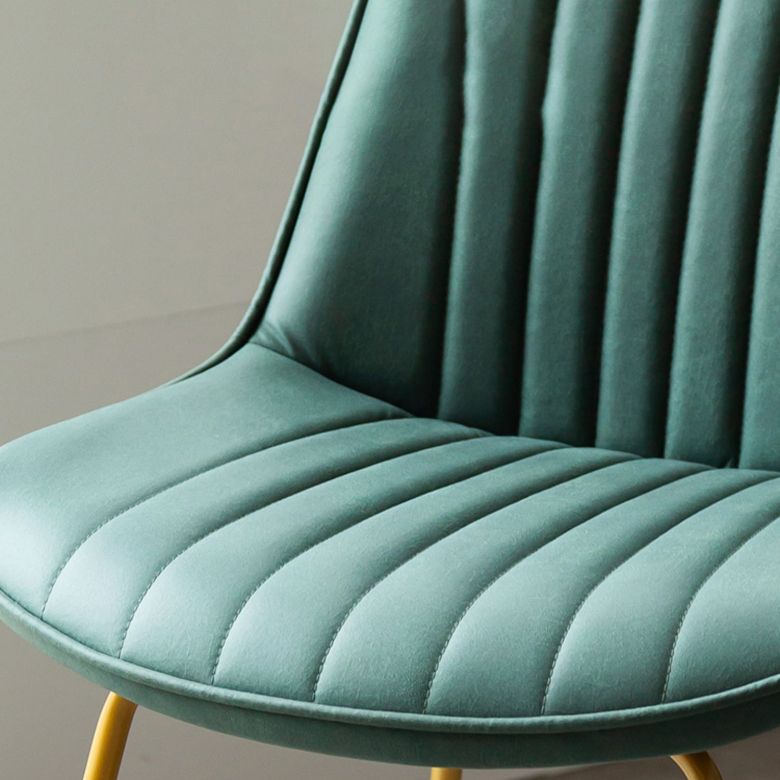 Glam Style Side Chair Faux Leather Gold Frame Dining Chair for Home Clearhalo 'Dining Chairs' 'Dining Tables & Seating' 'dining_chair' 'furn' 'furn_dining_chair' 'Furniture' 'Kitchen & Dining Furniture' 1200x1200_4c3cb488-e299-42b0-9b4d-fb9ac06b4fc6