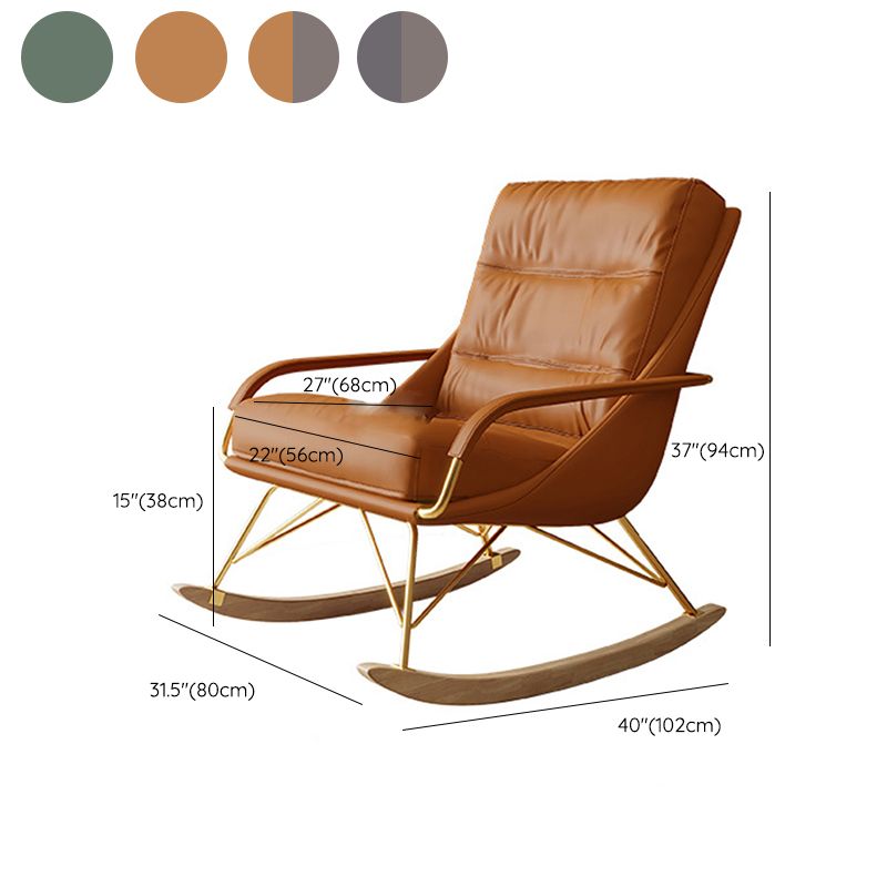 Sedia a dondolo divano asilo nido interno sedia a dondolo in stile glam con pouf