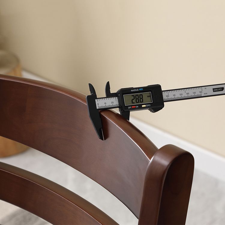 Silla de comedor sin brazo de madera sólida contemporánea escalera de madera sólida