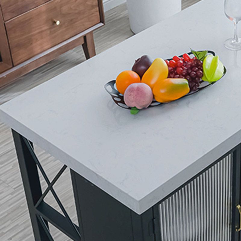 Tavolo da pranzo dell'isola da cucina Tavolo di preparazione con mobile in magazzino