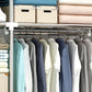 Garde-robe contemporaine en métal 1 porteur de garde-robe avec tige en tissu