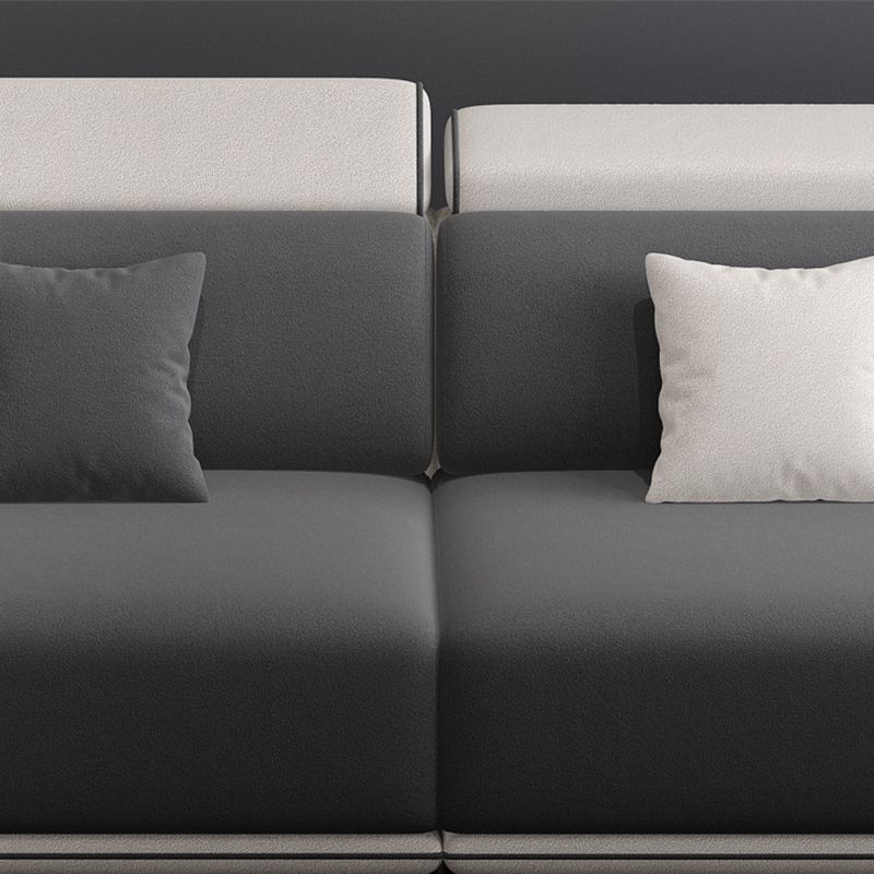 Faux Leather 4-seater Bench Seating Recessed Arm Modular Settee Furniture Clearhalo 'furn' 'furn_sectionals' 'Furniture' 'furniture_sectionals' 'kitchen' 'kitchen_sectionals' 'Living Room Furniture' 'Sectionals' 1200x1200_4c405ef4-8109-44f8-8185-6af3770dbb02