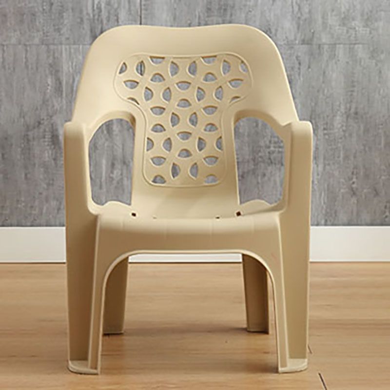 Minimalist Style Stacking Dining Arm Chairs Plastic Open Back Dining Side Chair for Home Use Clearhalo ' kitchen&dining_furn' 'Dining Chairs' 'Dining Tables & Seating' 'dining_chair' 'furn' 'furn_dining_chair' 'Furniture' 'furniture_dining_chair' 'Kitchen & Dining Furniture' 'kitchen' 1200x1200_4c41f090-7b8e-4373-b6af-ca0b3b6d2845