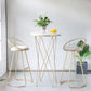 Scandinavian Bar and Counter Stool Low Back Stool with Sled Base in Gold Clearhalo 'Bar Furniture' 'Bar Stools' 'bar_stools' 'Furniture' 'furniture_bar_stools' 'Kitchen & Dining Furniture' 1200x1200_4c42b1ad-0f1b-45b8-9ccd-3b681e0ecfe6