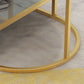 Fram Base Cocktail Table Shelf Included Oval Stone Coffee Table Clearhalo 'Coffee & Accent Tables' 'Coffee Tables' 'coffee_tables' 'furn' 'furn_coffee_tables' 'Furniture' 'Living Room Furniture' 1200x1200_4c43e1d5-1292-41f3-86d1-732458eade62