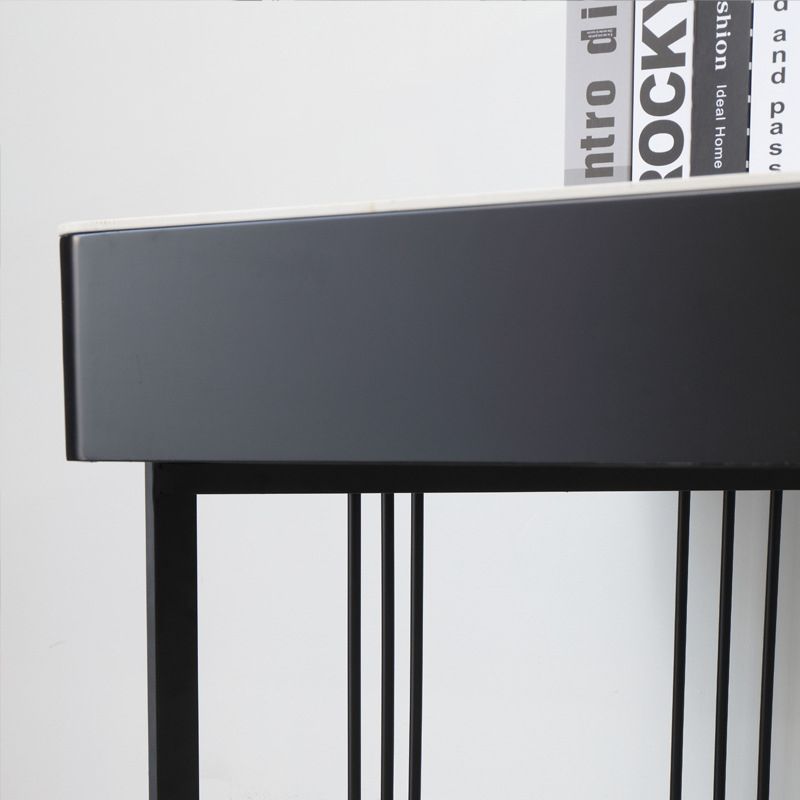 Industriële kantoorbureau rechthoekige secretaris -bureau met metalen benen