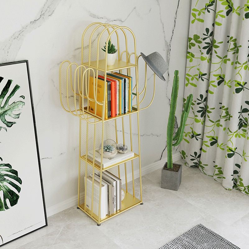 Metal Closed Back Bookshelf Modern Standard Bookcase with Shelves Clearhalo 'Bookcases' 'furn' 'furn_bookcases' 'Furniture' 'Office Furniture' 1200x1200_4c440c7c-2d79-40f9-80a6-e18acd57a040