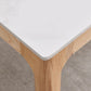 Mid-Century Modern Rectangle Table White Sintered Stone Table with 4 Ash Solid Wood Legs Clearhalo ' dining_table' 'Dining Tables & Seating' 'Dining Tables' 'furn' 'furn_dining_table' 'Furniture' 'furniture_dining_table' 'Kitchen & Dining Furniture' 'kitchen&dining_furn' 'kitchen' 'kitchen_dining_table' 1200x1200_4c451d8b-ba73-4bab-adf3-c4c2ff652492