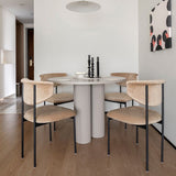 Modern Upholstered Side Chair Open Back Dining Room Chair for Indoor Clearhalo 'Dining Chairs' 'Dining Tables & Seating' 'dining_chair' 'furn' 'furn_dining_chair' 'Furniture' 'furniture_dining_chair' 'Kitchen & Dining Furniture' 1200x1200_4c45fd99-36cd-42f7-95b7-a3a5625f88fc