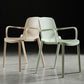 Contemporary Plastic Arm Chair Kitchen Dining Room Solid Back Chair Clearhalo 'Dining Chairs' 'Dining Tables & Seating' 'dining_chair' 'Furniture' 'furniture_dining_chair' 'Kitchen & Dining Furniture' 1200x1200_4c45fe55-90a7-4d84-ae2e-e1f0c617fe75