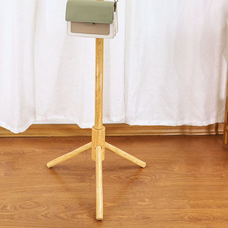 Support de manteau moderne à manteau moderne en bois massif avec crochets de manteau