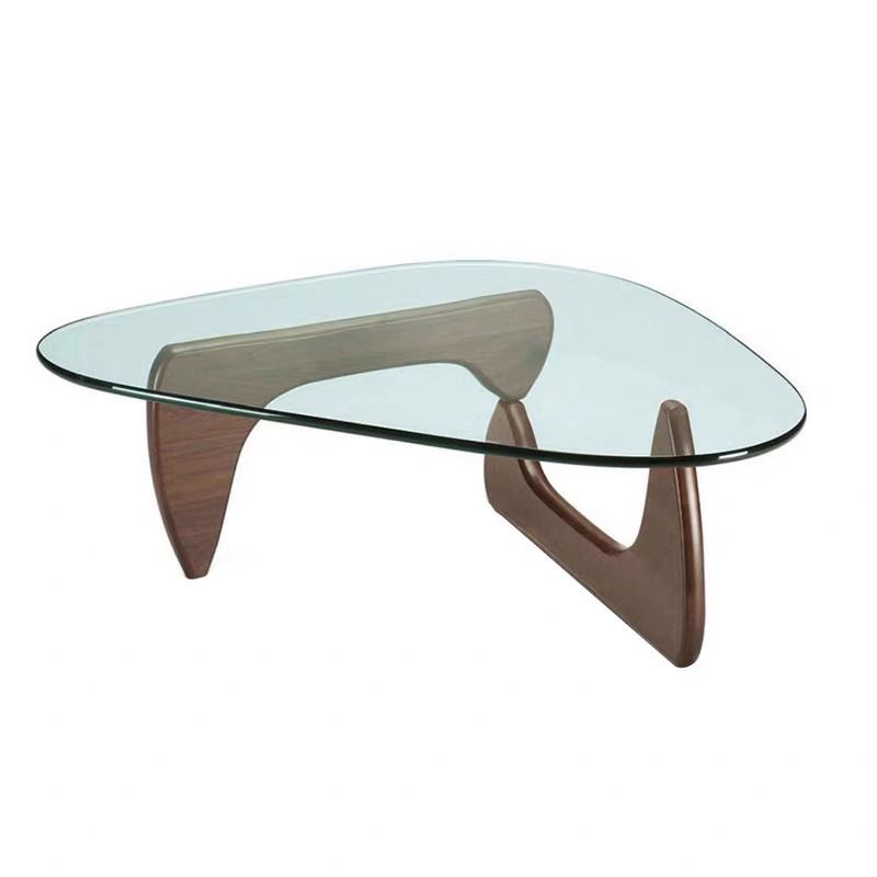 Abstract Base Design Wood/brown/black Solid Wood Tempered Glass Countertops Side Table Clearhalo 'Coffee & Accent Tables' 'End & Side Tables' 'end_side_table' 'end_side_tables' 'furn' 'furn_end_side_tables' 'Furniture' 'furniture_end_side_table' 'Living Room Furniture' 1200x1200_4c4cbb13-ec35-4702-92ae-02ca37915609