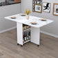 Manufactured Wood Mid-Century Modern Table Rectangle Wood Top Table with Drop Leaf Clearhalo ' dining_table' 'Dining Tables & Seating' 'Dining Tables' 'furn' 'furn_dining_table' 'Furniture' 'furniture_dining_table' 'Kitchen & Dining Furniture' 'kitchen&dining_furn' 'kitchen' 'kitchen_dining_table' 1200x1200_4c533089-1831-4633-ae02-386e59052d46