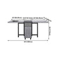 Contemporary Style Folding Dining Table Rectangle Table for Home Clearhalo ' dining_table' 'Dining Tables & Seating' 'Dining Tables' 'furn' 'furn_dining_table' 'Furniture' 'furniture_dining_table' 'Kitchen & Dining Furniture' 'kitchen&dining_furn' 'kitchen' 'kitchen_dining_table' 1200x1200_4c53ca1f-22fa-46b5-89d1-420b2ee429fb