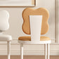 Silla de comedor lateral de cuero sinté de cuero sinté de falso interior contemporáneo