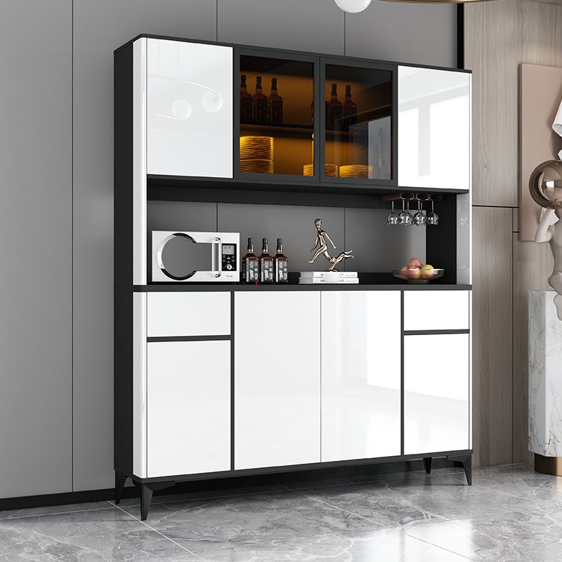 Contemporary Side Board Engineered Wood Sideboard for Kitchen Clearhalo 'buffet_sideboard' 'Buffets & Sideboards' 'furn' 'furn_buffet_sideboard' 'Furniture' 'Kitchen & Dining Furniture' 1200x1200_4c581f12-a049-42d4-94da-75919d94ccf1