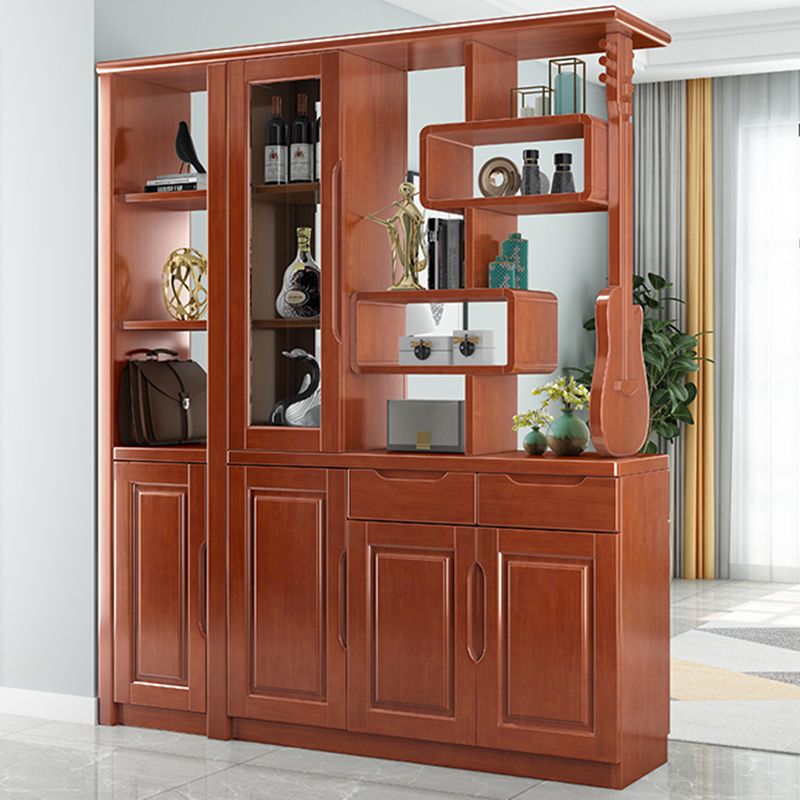 Solid Wood Cabinet 14.96" Wide Accent Cabinet with Drawers and Shelves Clearhalo 'Cabinets & Chests' 'cabinets_chests' 'furn' 'furn_cabinets_chests' 'Furniture' 'Living Room Furniture' 1200x1200_4c5d2022-5ce4-4818-9745-39feed744d26