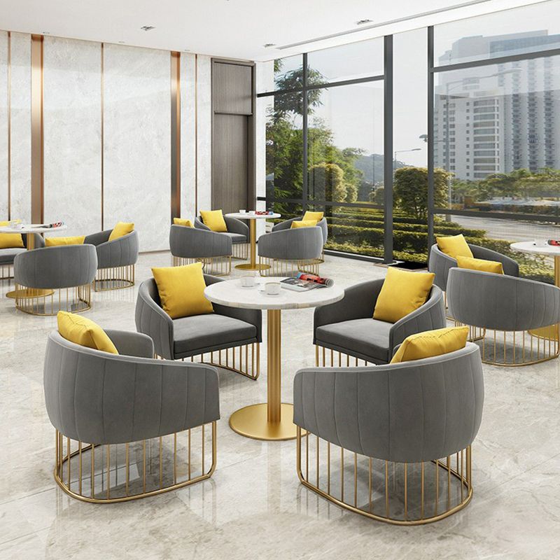 White 1/2/5 Pieces Dining Set Modern Style Stone Dining Table Set for Home Use Clearhalo 'Dining Room Sets' 'Dining Tables & Seating' 'dining_room_set' 'furn' 'furn_dining_room_set' 'Furniture' 'Kitchen & Dining Furniture' 1200x1200_4c5e859c-ccc2-47ea-a13b-ae5c4c55fef4