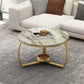 Round Cross Legs Coffee Table Contemporary Cocktail Table for Home Clearhalo 'Coffee & Accent Tables' 'Coffee Tables' 'coffee_tables' 'furn' 'furn_coffee_tables' 'Furniture' 'furniture_coffee_tables' 'Living Room Furniture' 1200x1200_4c5f1e2e-5e5f-48a4-8a47-76d2ed7579d8