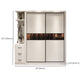 Modern Wooden Wardrobe Closet Bedroom Sliding Doors Storage Armoire