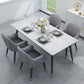 4-foot Stone Table Glam Rectangle Matte Finish Dining Table for Restaurant Clearhalo ' dining_table' 'Dining Tables & Seating' 'Dining Tables' 'Furniture' 'furniture_dining_table' 'Kitchen & Dining Furniture' 'kitchen&dining_furn' 'kitchen' 'kitchen_dining_table' 1200x1200_4c5ff81d-91ab-4976-89a3-03eaef1bffd9