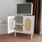 Contemporary Lower Shelf Nightstand Rattan Bedside Cabinet for Bedroom Clearhalo 'Bedroom Furniture' 'furn' 'furn_night_stand' 'Furniture' 'night_stand' 'Nightstands' 1200x1200_4c603373-99eb-468d-a72f-0dd57a8d808d
