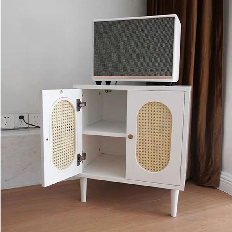 Contemporary Lower Shelf Nightstand Rattan Bedside Cabinet for Bedroom Clearhalo 'Bedroom Furniture' 'furn' 'furn_night_stand' 'Furniture' 'night_stand' 'Nightstands' 1200x1200_4c603373-99eb-468d-a72f-0dd57a8d808d