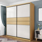 Wooden Wardrobe Armoire with Drawer Modern Wardrobe Closet - 63"L x 23.6"W x 82.9"H Clearhalo 'Armoires & Wardrobes' 'armoires_wardrobes' 'Bedroom Furniture' 'furn' 'furn_armoires_wardrobes' 'Furniture' 1200x1200_4c609b0b-17a6-4eb6-b543-623280668e35