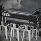 Industrial Black Wood Pub Table with Rectangle Table Top Trestle Table - 42" H Clearhalo 'Bar Furniture' 'Bar Tables' 'bar_tables' 'furn' 'furn_bar_tables' 'Furniture' 'furniture_bar_tables' 'Kitchen & Dining Furniture' 1200x1200_4c60c48a-2e44-448b-a02f-d18b493174b8
