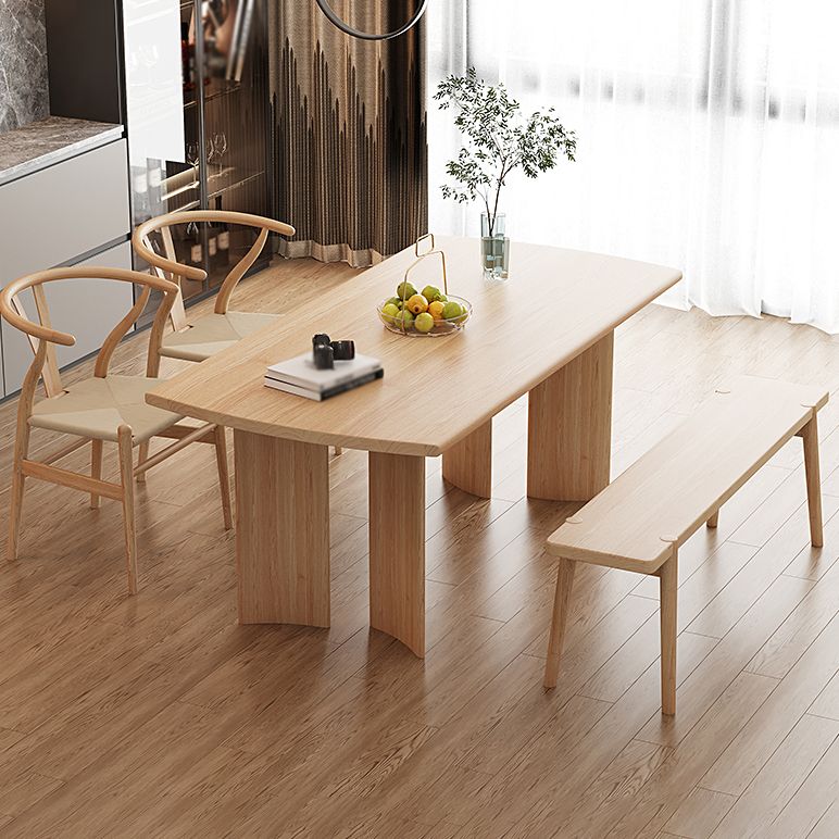 Modern 1/2/4/5 Pieces Dining Set Pine Wood Dining Table with Wooden Chairs Clearhalo 'Dining Room Sets' 'Dining Tables & Seating' 'dining_room_set' 'furn' 'furn_dining_room_set' 'Furniture' 'furniture_dining_room_set' 'Kitchen & Dining Furniture' 'kitchen&dining_furn' 'kitchen' 1200x1200_4c639356-7b78-4f6d-aa3e-3e2171bbd82b