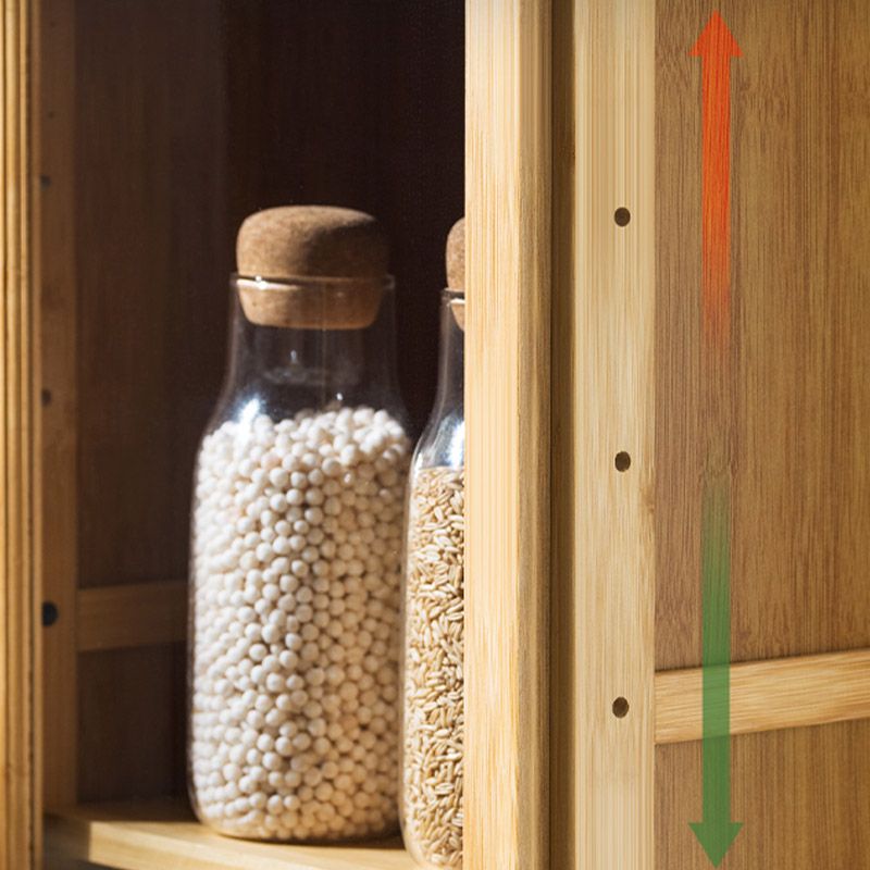 Moderno portabiatte sideboard della porta acrilica mobile in legno per l'uso della cucina