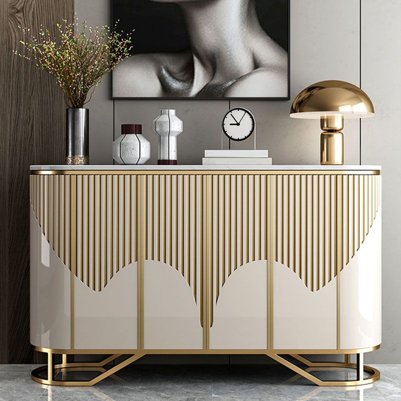 Base oro moderna sideboard a buffet a buffet con archiviazione