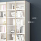 Modern Engineered Wood Bookshelf Standard Closed Back Vertical Bookcase with Doors