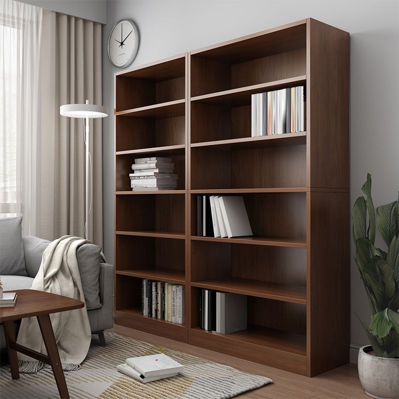 Closed Back Modern Style Bookshelf Wood Bookcase for Office Use Clearhalo 'Bookcases' 'furn' 'furn_bookcases' 'Furniture' 'Office Furniture' 1200x1200_4c6c3261-f1be-439e-a5c7-e615540ec295