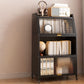 Metal Standard Bookshelf Closed Back Industrial Bookcase with Cabinets