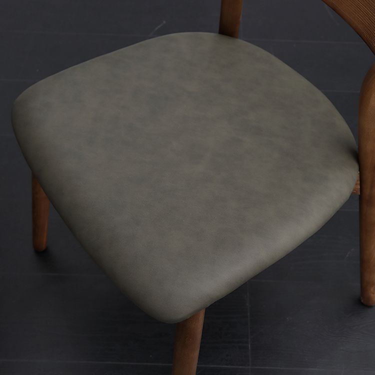 Contemporary Open Back Dining Side Chair Armless Wooden Legs Side Chairs Clearhalo ' kitchen&dining_furn' 'Dining Chairs' 'Dining Tables & Seating' 'dining_chair' 'furn' 'furn_dining_chair' 'Furniture' 'furniture_dining_chair' 'Kitchen & Dining Furniture' 'kitchen' 1200x1200_4c6d27a2-3b75-4bb5-ad05-e55226fcc11b