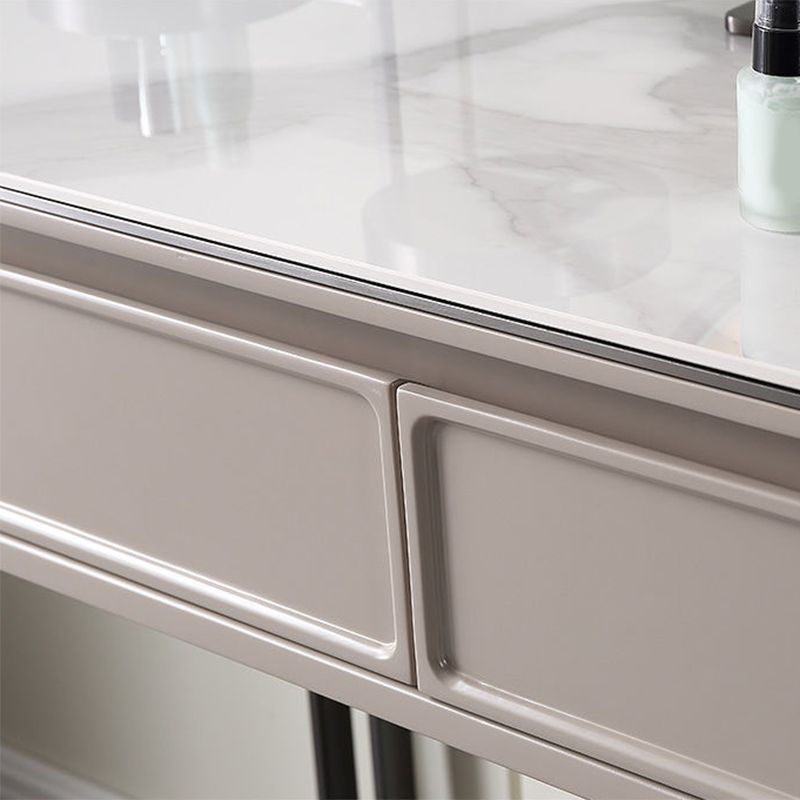 Minimalist Stone Top Vanity Table Modern Makeup Counter with 4 Drawers Clearhalo 'Bedroom Furniture' 'furn' 'furn_makeup_vanities' 'Furniture' 'Makeup Vanities' 'makeup_vanities' 1200x1200_4c6e7860-8ca5-4416-a28f-d90c10d4181c