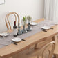 Juego de comedor moderno de 1/4/5/6 piezas, juego de mesa de comedor rectangular de madera de pino
