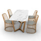 Modern Kitchen Marble Top Furniture of Standard Height Formal Dining Room Table Set Clearhalo 'Dining Room Sets' 'Dining Tables & Seating' 'dining_room_set' 'furn' 'furn_dining_room_set' 'Furniture' 'furniture_dining_room_set' 'Kitchen & Dining Furniture' 'kitchen&dining_furn' 'kitchen' 1200x1200_4c6fe281-670b-4daf-a5e7-20d72c6736ed