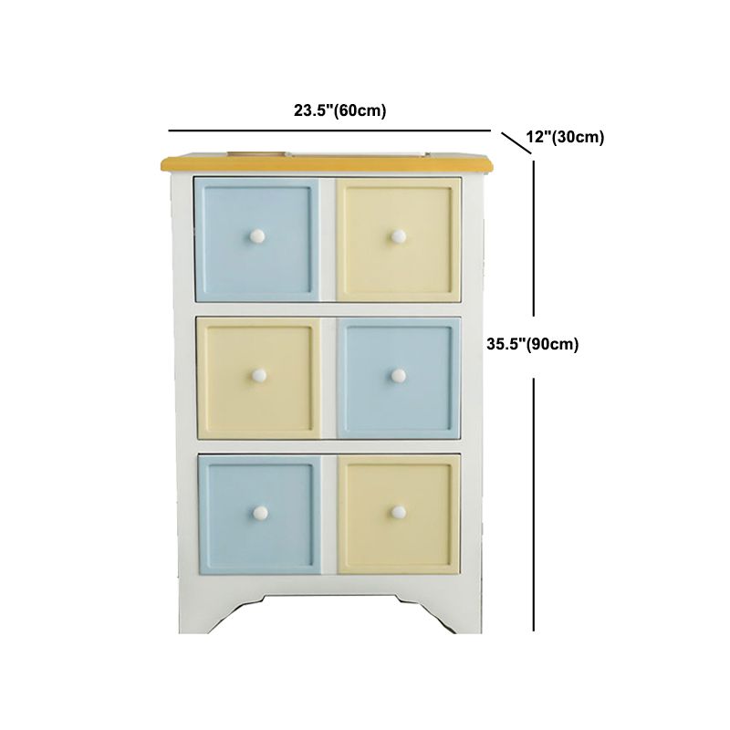 Cassetti 3/4 contemporanei cassa in legno, cassa di accento rettangolo