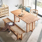 Modern 1/4 Pieces Dining Set Rectangle Ash Wood Dining Table for Dining Room Clearhalo 'Dining Room Sets' 'Dining Tables & Seating' 'dining_room_set' 'furn' 'furn_dining_room_set' 'Furniture' 'furniture_dining_room_set' 'Kitchen & Dining Furniture' 1200x1200_4c715c0d-8782-4672-ae52-7182f4a5f401