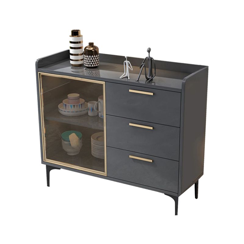 Cabinets Storage Modern Buffet Stand Engineered Wood Buffet Sideboard Clearhalo 'buffet_sideboard' 'Buffets & Sideboards' 'furn' 'furn_buffet_sideboard' 'Furniture' 'Kitchen & Dining Furniture' 1200x1200_4c73128d-8a50-4559-8d1d-546593668ed1