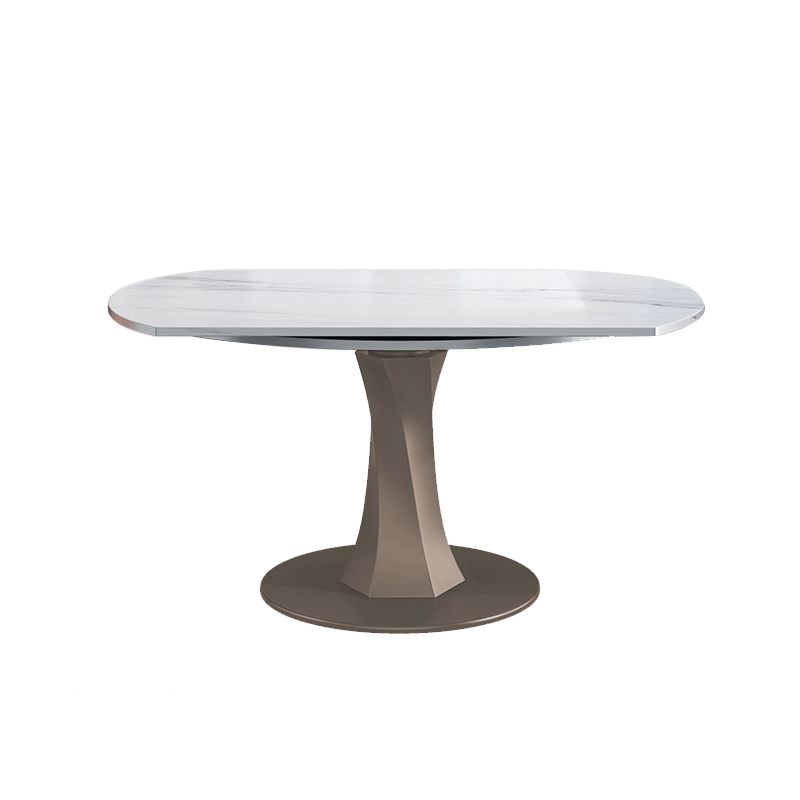 Drop-Leaf Dining Table Contemporary Pedestal Dining Room Table Clearhalo 'Dining Tables & Seating' 'Dining Tables' 'dining_table' 'furn' 'furn_dining_table' 'Furniture' 'Kitchen & Dining Furniture' 1200x1200_4c746618-a484-445a-b13b-533ac26a1e63