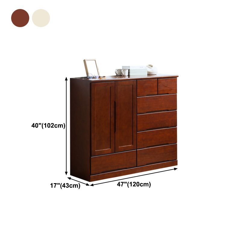 Modern Wood Sideboard Buffet Table with Drawer for Dining Room Clearhalo 'buffet_sideboard' 'Buffets & Sideboards' 'furn' 'furn_buffet_sideboard' 'Furniture' 'furniture_buffet_sideboard' 'Kitchen & Dining Furniture' 1200x1200_4c76406b-6bac-4594-aaef-f411de358402