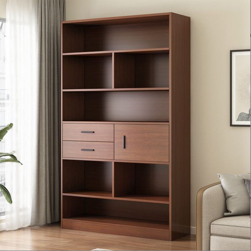 Libreria in legno ingegnerizzato multi -scaffali standard moderno libreria, 9,5 "w x 71,3" h