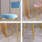 Glam Metal Upholstered Barstool Living Room Bar Stool with Iron Legs and Low Back,Cushion Clearhalo 'Bar Furniture' 'Bar Stools' 'bar_stools' 'furn' 'furn_bar_stools' 'furniture_bar_stools' 'Kitchen & Dining Furniture' 'kitchen&dining_furn' 'kitchen' 'kitchen_furn' Furniture' 1200x1200_4c7936f6-f534-468c-b20c-5f859cf08b9e