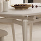 Modern Round Extendable Dining Table White Stone Tabletop with Double Drop Leaf Clearhalo 'Dining Tables & Seating' 'Dining Tables' 'dining_table' 'furn' 'furn_dining_table' 'Furniture' 'Kitchen & Dining Furniture' 1200x1200_4c796640-708f-46c9-aeab-4d78207d3047