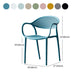 Contemporary Plastic Arm Chair Open Back Kitchen Dining Room Chair Clearhalo 'Dining Chairs' 'Dining Tables & Seating' 'dining_chair' 'furn' 'furn_dining_chair' 'Furniture' 'furniture_dining_chair' 'Kitchen & Dining Furniture' 1200x1200_4c7a8c1d-a86d-44b6-a1c1-77403772f480