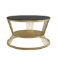 Modern Slate Frame Coffee Table Open Shelf Round Cocktail Table in Black/White Clearhalo 'Coffee & Accent Tables' 'Coffee Tables' 'coffee_tables' 'furn' 'furn_coffee_tables' 'Furniture' 'Living Room Furniture' 1200x1200_4c7bd8bd-d306-4e70-b573-a0200f6e9fc7